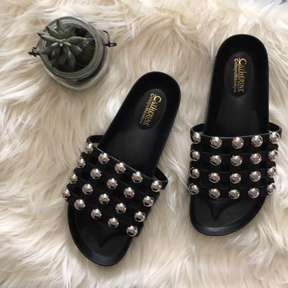 Catherine Malandrino Shoes - Studded bubble slides